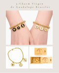 3-Charm Virgen de Guadalupe Bracelet