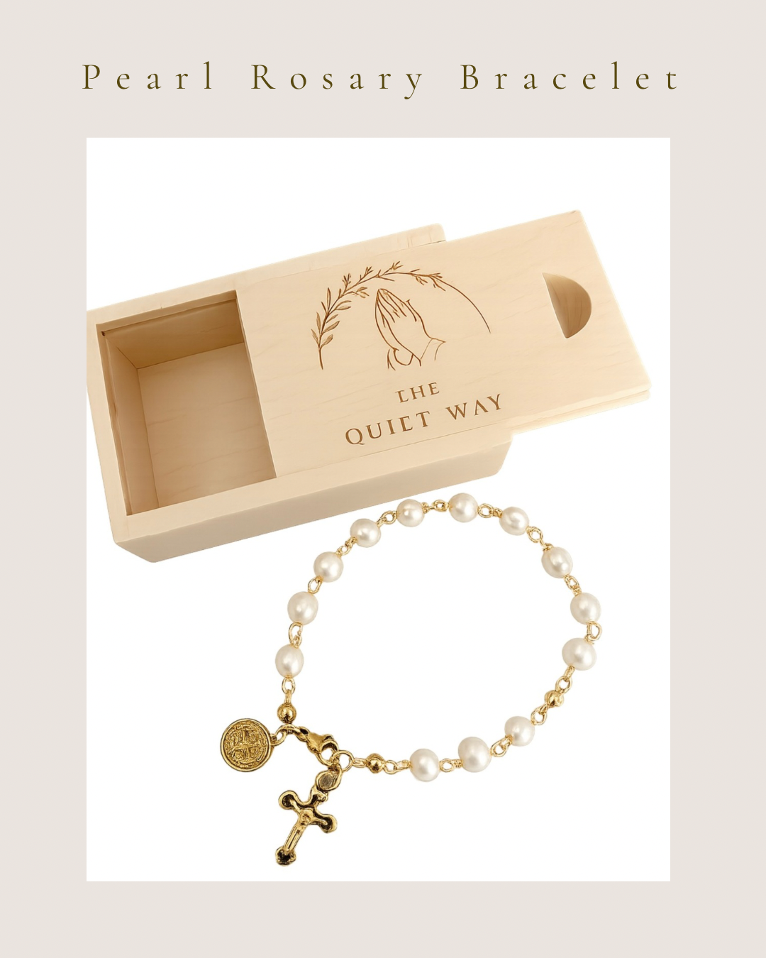 Pearl Rosary Bracelet