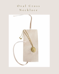 Oval Cross Necklace