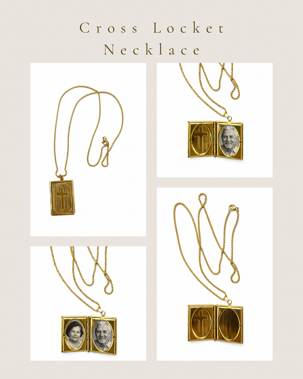 Cross Locket Necklace