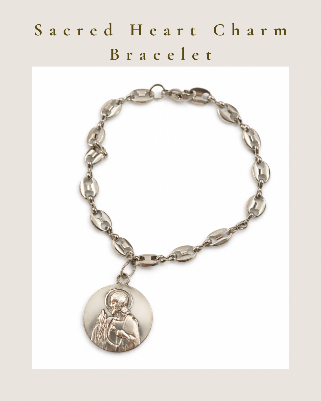 Sacred Heart Charm Bracelet 1