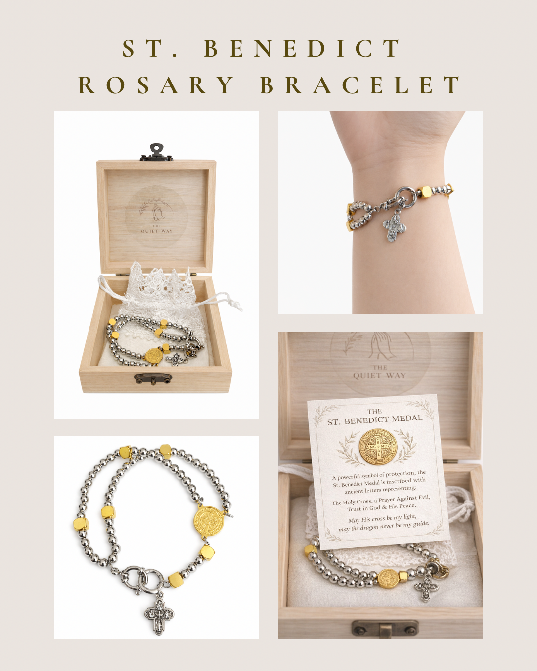 St. Benedict Rosary Bracelet